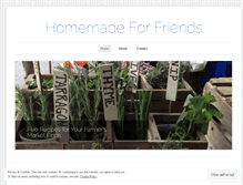Tablet Screenshot of homemadeforfriends.com